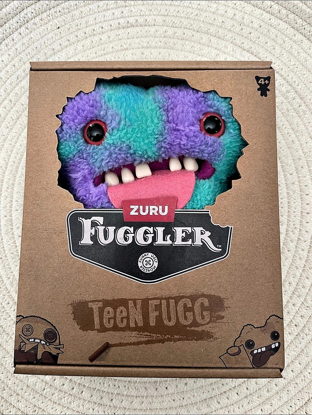 ZURU Teen Fuggler Plush Toy Purple & Blue Like New